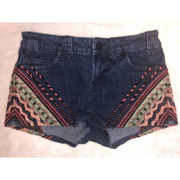 BDG Pants - Bdg Urban Outfitters Denim Jean Embroidered High Rise Boho Shorts 27